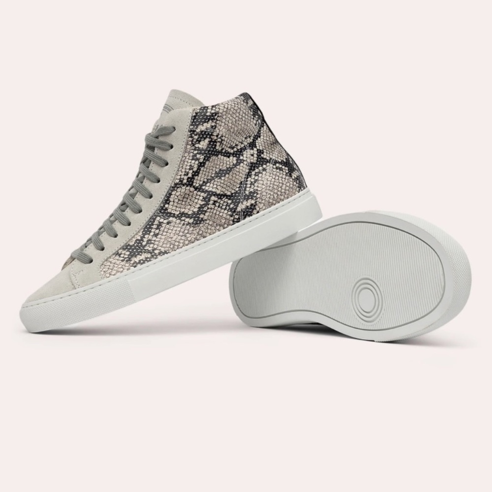 p448 star leather high top sneaker